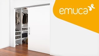 Cómo montar el sistema Railway para puertas correderas colgadas del techo - Emuca