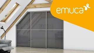 Cómo montar un armario de puertas correderas con techo inclinado Placard - Emuca