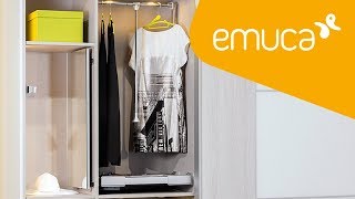 Cómo instalar un zapatero lateral extraíble en tu armario - Emuca