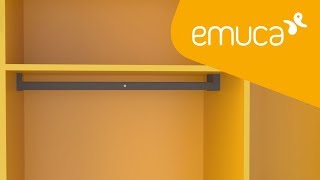 Cómo montar en un armario la barra de colgar con iluminación LED Castor - Emuca