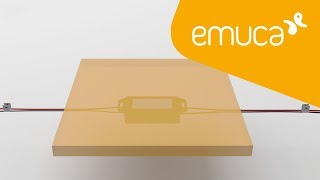 Cómo instalar el sensor táctil dimmer Spirit oculto bajo la superficie del mueble – Emuca
