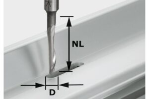 Fresa para aluminio HS S8 D5/NL23