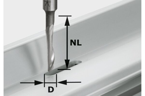 Fresa para aluminio HS S8 D5/NL23