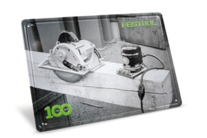 Cartel metálico retro máquinas 100 años MES-FT1 100Y
