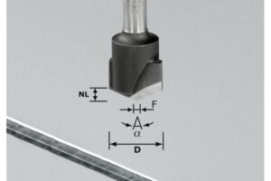 Fresa para ranuras en VHW S8 D18-135°/Alu