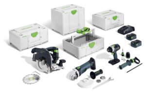 Set combinado a batería para construcción en madera HKC 55/TPC 18/AGC 18/TB M 137